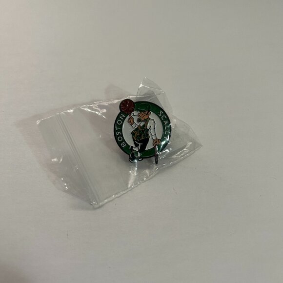 Boston Scally Co. The Celtics Basketball Cap Hat Pin Boston Rubber Backed Enamel - Picture 1 of 2